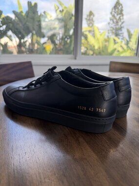 Common Projects Achilles Low | EU 42 | All Black | 1528 42 7547
